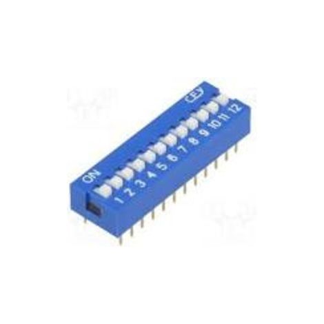 Microinterruptor DIP SWITCH De 12 Interruptores OFF-ON
