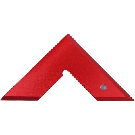 Dreieckslineal aus Aluminiumlegierung (rot) mit 45/90-Grad-Winkel (1/5)