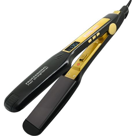 Lisseur Professionnel à Plaques Larges avec Écran LCD Numérique, Fer à Cheveux Haute Température, Coiffage Rapide, Usage Quotidien (1/4)