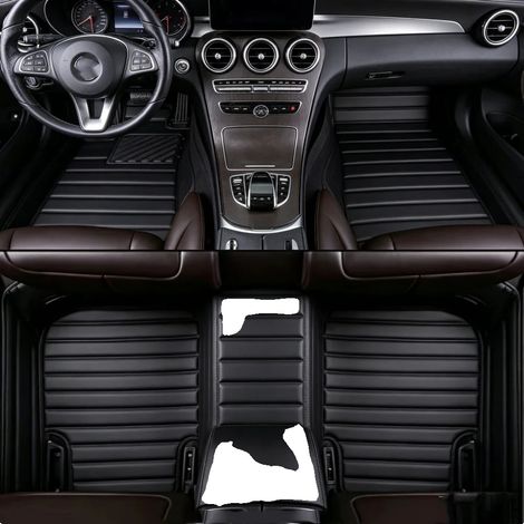 Tappetini per auto, design completo, impermeabili, set da 3 pezzi, 35 cm, per guida a destra (1/2)