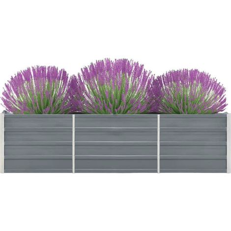 Maison Exclusive - Letto Rialzato in Acciaio Zincato 240x40x45 cm Grigio (1/5)