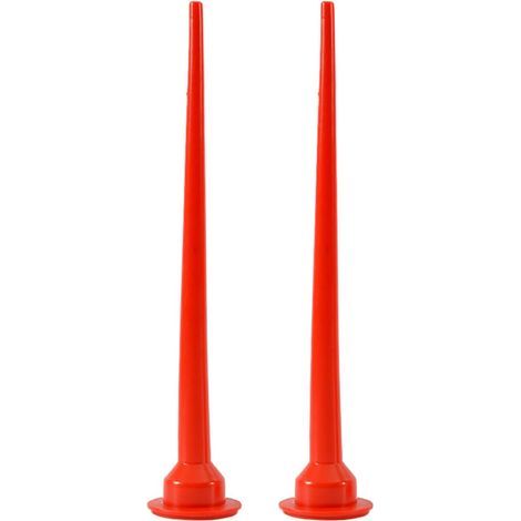 30 cm Silikon-Kegeldüsen, 2 Kunststoff-Kegeldüsen, rotes Dichtungswerkzeug, Dichtungsdüsenapplikator für Kartuschenpistole (B) (1/4)