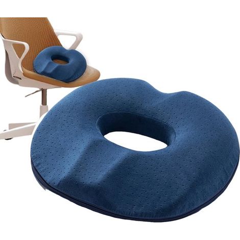 Cuscino ortopedico cavo a forma di ciambella in cotone - Supporto ergonomico per il coccige e base antiscivolo per il recupero dopo la gravidanza. (1/5)