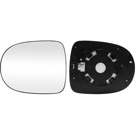 Compatible avec Verre Rétroviseur Renault Clio III 2009-2012/Modus 2008-2012/Twingo 2010-2014, Côté Conducteur ou Passager Verre Miroir Chauffant Remplacer, Miroir Rétroviseur Renault Rechange (1/5)