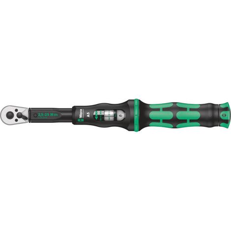 [GEBRAUCHT] B-Ware Wera Drehmomentschlüssel Click-Torque A 5 1/4" 2.5-25Nm mit Umschaltknarre 290mm (1/2)