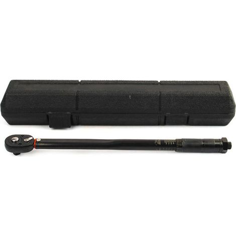 Clé dynamométrique acier 3/8 pouce 19-110Nm dégagement rapide, cliquet bidirectionnel, pour auto atelier, coffret rangement (1/5)