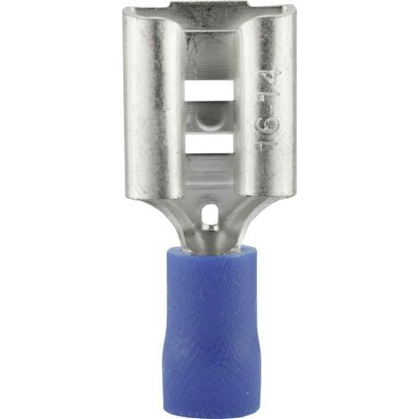 Cosse clip 9.5 mm x 1.2 mm Vogt Verbindungstechnik 3919S 180 ° partiellement isolé bleu 1 pc(s) D28821 (1/4)