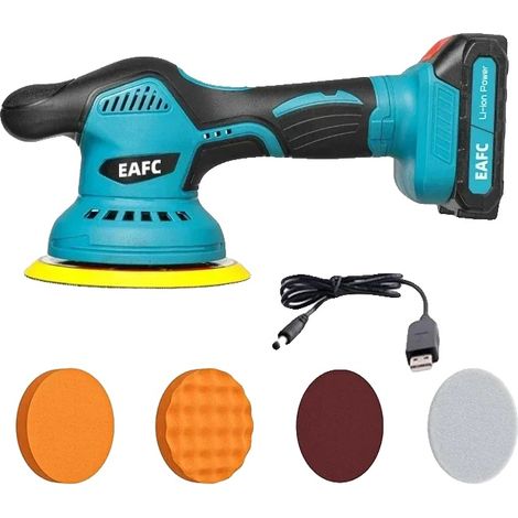 Lucidatrice, velocità regolabile, leggera e portatile, 1 batteria inclusa (1/2)