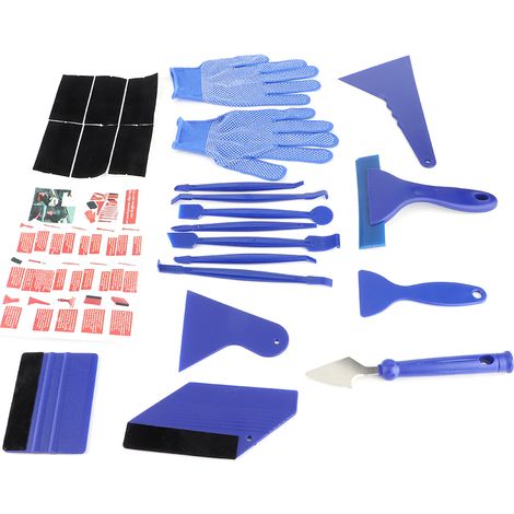Kit complet de 21 pièces pour la fermeture des bords : raclette anti-rayures pour films adhésifs de changement de couleur de voiture. (1/5)