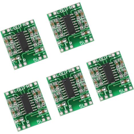 Carte d'amplificateur numérique miniature, 2x3W, Classe D PAM8403, haute efficacité, 2,5-5V, alimentée par USB. (1/5)