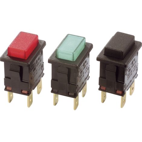 Arcolectric (Bulgin Ltd.) H8353ABNAB H8353ABNAB Druckschalter 230 V/AC 16 A 2 x Aus/Ein rastend Grün