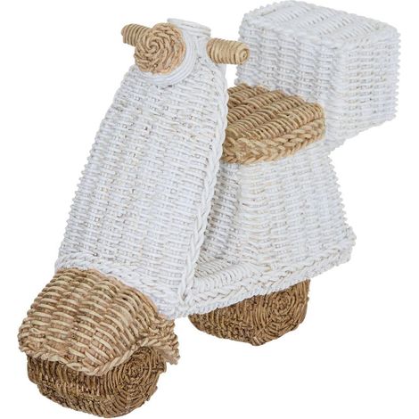 Monopattino decorativo vivia 19,8x7,8x13,5cm bianco - Atmosphera créateur d'intérieur