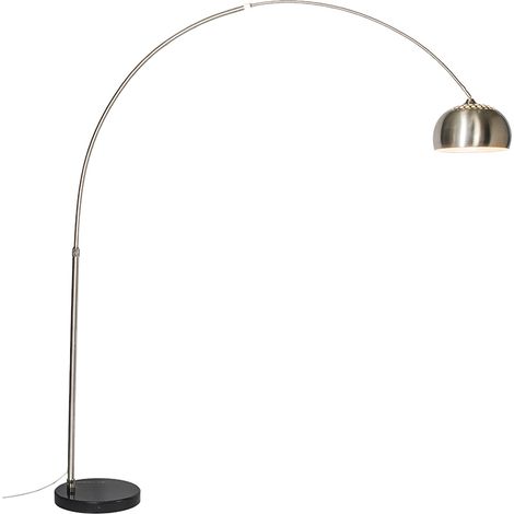 Bogenleuchte Stahl Metallschirm 32 cm verstellbar - XXL (1/4)