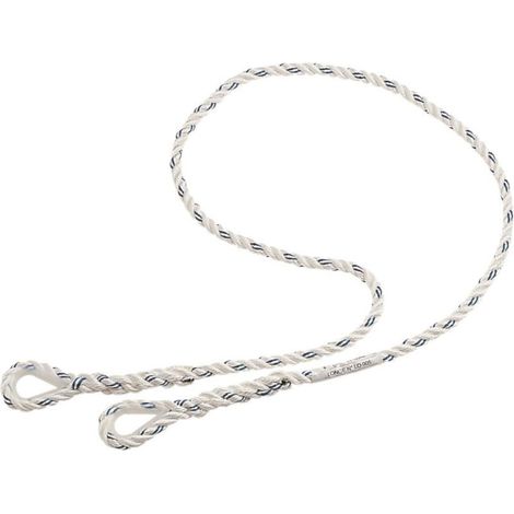 Longe corde toronnee diam 12 2 boucle cossees - longueur 2m delta plus- lo005200