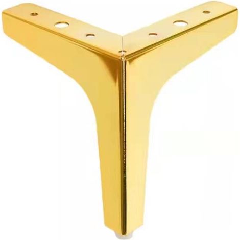 Ahlsen 15 cm Möbelbeine, 4 Stück, modernes goldfarbenes Metall, dreieckige Möbelbeine, Ersatz für Schrank, Sofa, Stuhl, Ottomane (1/5)