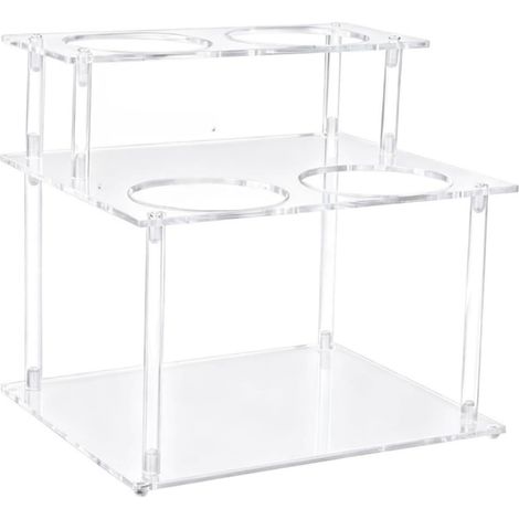 Étagère en acrylique facile à nettoyer pour ranger soigneusement les bouteilles de café et les condiments sur les comptoirs. Étagère en acrylique (1/5)