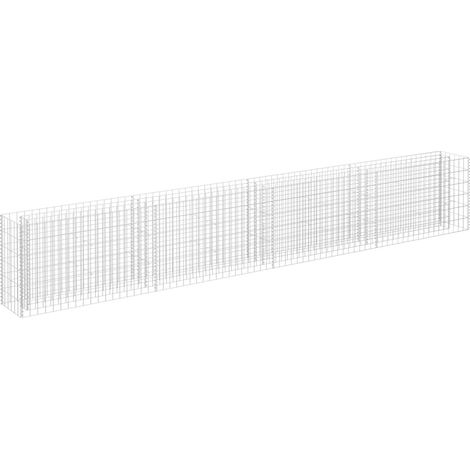 Vidaxl – Gabion surélevé en acier galvanisé 360x30x60 cm – Remplissage avec pierres ou gravier – Stable et durable – Facile à assembler (1/5)