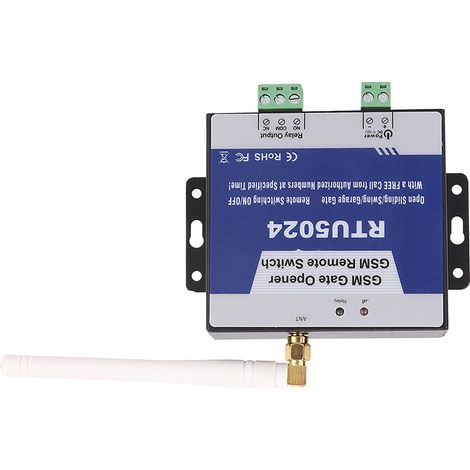 RTU5024 Mise à niveau GSM Interrupteur relais ouvre-porte Télécommande sans fil CC 9‑36V (1/5)