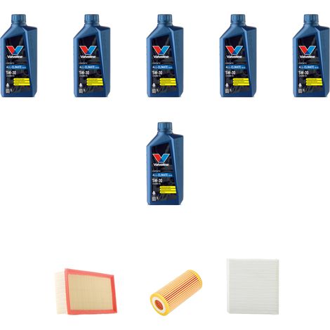 Kit tagliando 3 FILTRI e 6L OLIO compatibile con Audi A3 (8V1,8VK) 2.0 TFSI s3 228kw dal 2016 (1/4)