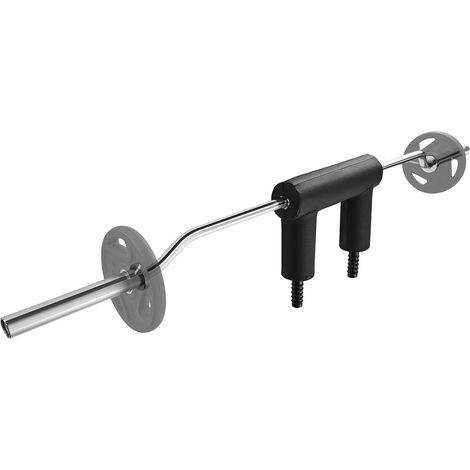 VEVOR Barra per Manubri per Allenamento da Palestra Lunghezza 221cm Ø32mm Barra di Pesi Portata max. 675 kg con 2 Maniglie Imbottitura in Schiuma Sulle Spalle per Allenamento Fisico Squat da Palestra
