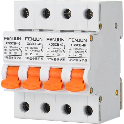 Parafoudre SPD, interrupteur de protection frontal SCB, parafoudre 4P/40KA (1/5)