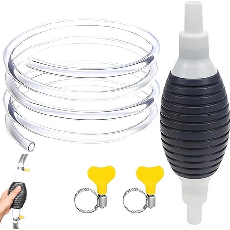 Pompe à essence manuelle de 2 m de long, pompe d'aspiration d'huile, pompe à eau, pompe à feu de voiture portable, pompe à siphon manuelle pour gaz, essence olie, diesel, aquarium vloeibaar (1/5)