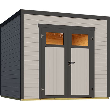 Nika 1,5, 28 mm, 250x200cm, Flachdach, Light grey