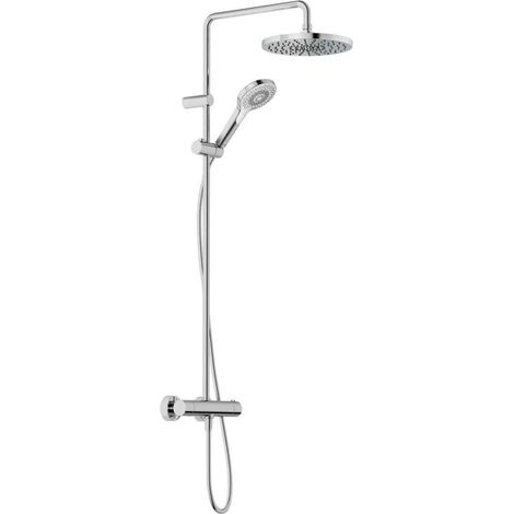 Kludi - Conjunto ducha con termostato, diámetro 25 cm, 3 chorros, cromo 6906705-81 (1/5)