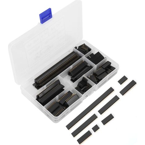 Lot de 120 connecteurs femelles à une rangée, embase à broches pour circuits imprimés, barrette de connexion (1/5)