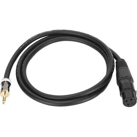 XLR-Buchse auf 3,5-mm-Klinkenstecker (1/8") Mikrofonkabel – Symmetrisches Anschlusskabel JD6026 1 m / 3,3 ft (1/5)