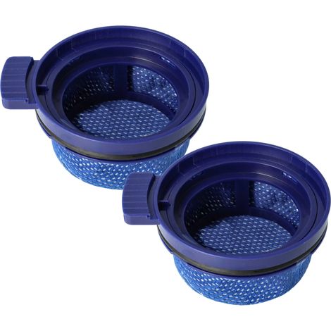 vhbw 2x filtro sostituisce Samsung DJ97-03090A per aspirapolvere - Filtro aria di scarico, blu
