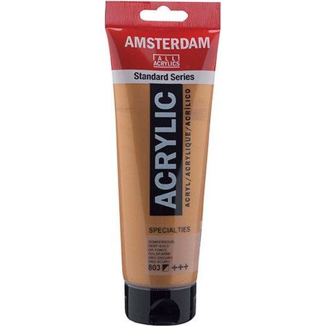 Peinture Acrylique en tube - Or foncé - 803 - Amsterdam - 250ml (1/2)
