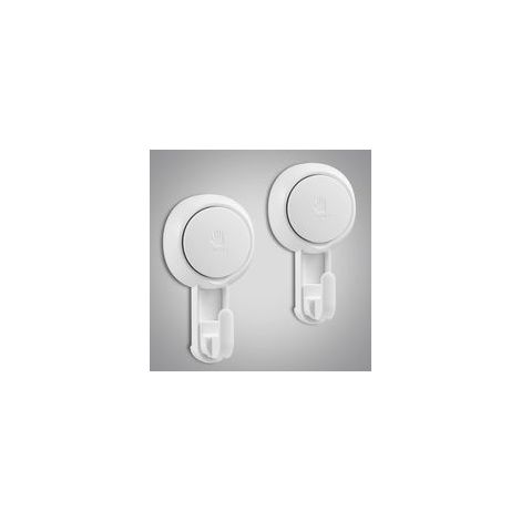 Crochet Ventouse Lot de 2 Crochet Mural en Plastique Charge de 5KG Crochet d'Aspiration Salle de Bain Ventouse Couronne de Noel Porte pour Sacs Serviette Peignoir de Bain Cusine Clés