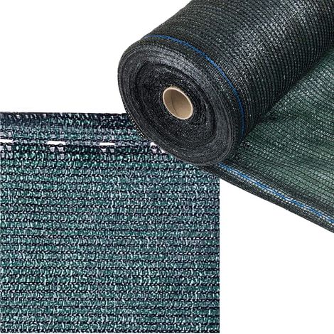 Rete ombreggiante verde scuro 90% frangivista con asole h 6 x 100 metri