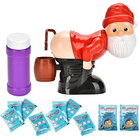 Machine à bulles de Père Noël automatique avec musique, lumières et sons - 1 pc[D] (1/5)