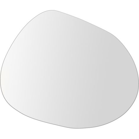 Spiegel Renate, Oval, Wandmodell, Rahmenfarbe Transparent, 55x75h cm Schwarz
