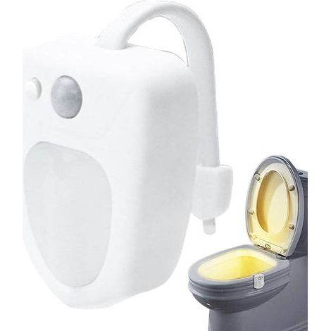 Toilettenleuchte mit Bewegungsmelder, Toilettenleuchte, Toiletten-Nachtlicht, farbwechselnde Toilettenleuchte, 16-farbiges LED-Nachtlicht (1/5)