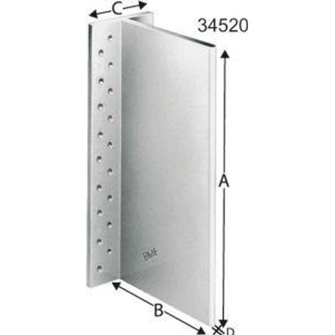 Simpson Balkenträger BT ALU Typ 90 x 62 x 6 mm blank