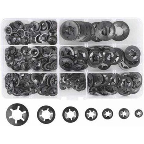 Rondelles De Verrouillage - Acier Au Manganèse 65 - Pour Fixation Mécanique - M3 À M12 - 280 Pièces (1/4)
