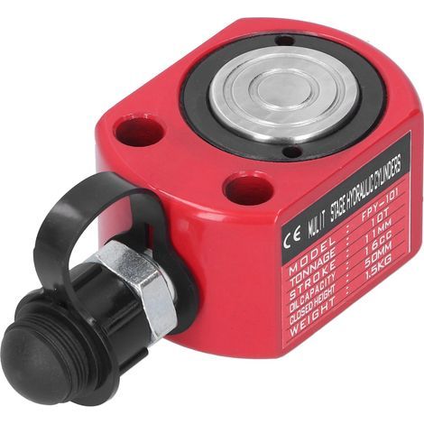 Vérin hydraulique séparé rouge ultra-mince Accessoires industriels FPY-101 10T 16CC (1/5)