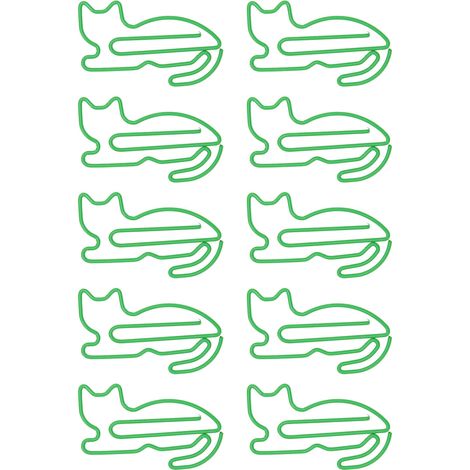 100 trombones mignons en forme d'animaux, marque-pages amusants, clips pour organiser vos documents et agendas, motif lapin (1/5)