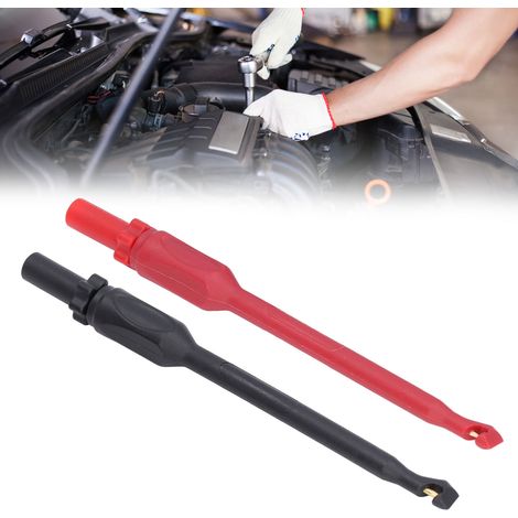 J.30036A Multimeter-Prüfspitze - Bruchsichere/Durchstoßsichere Prüfspitze für Kfz-Reparaturen - Zerstörungsfreie Durchstoßprüfspitze - 4-mm-Stecker (rotes und schwarzes Set) (1/5)