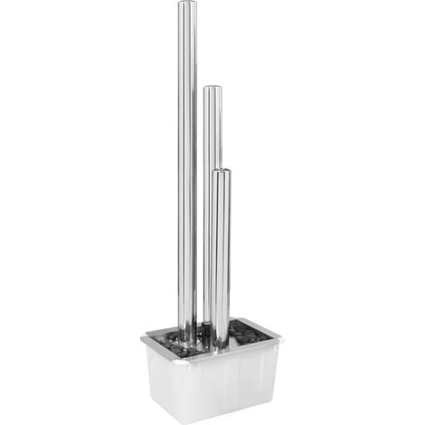 Gartenbrunnen Silbern 48x34x153 cm Edelstahl vidaXL (1/10)