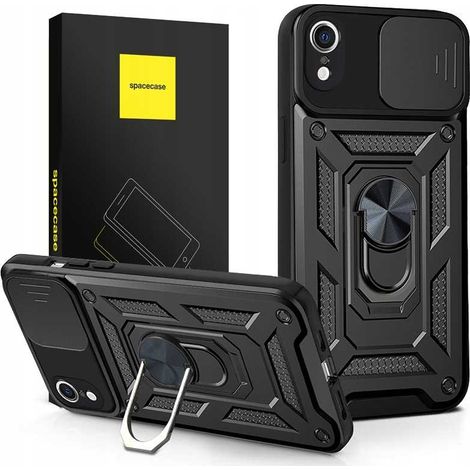 Étui Spacecase Camring pour iPhone XR noir (1/5)