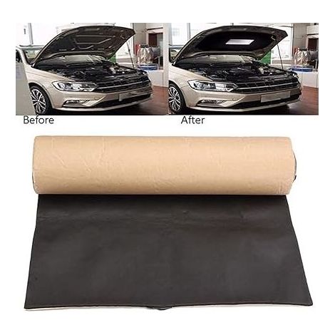Tapis insonorisant étanche 100cm x 50cm x 6mm – Isolation phonique pour voiture – Réduit bruit moteur et vibrations – Mousse autoadhésive (1/5)