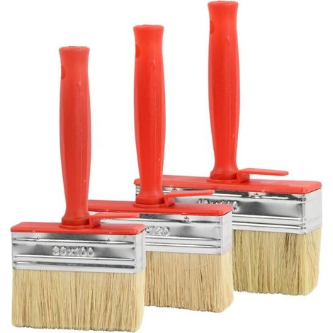 Fence painting brushes, large wall painting brushes, flat brushes for furniture, walls, decking (100mm, 120mm, and 140mm) (1/5)
