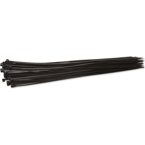 KSS Kabelbinder-Sortiment Polyamid 6.6, schwarz, 385x4,8, UV-beständig, 100 Stück