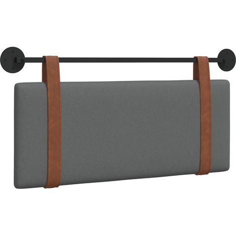 Tête de lit suspendue Uni Gris foncé 110 x 55 x 5 cm PU antique (1/5)