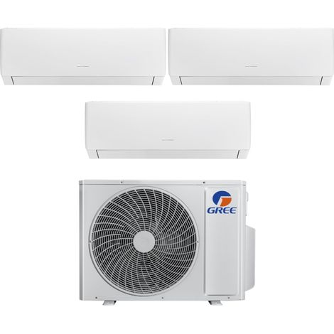 Gree Trial Split Inverter-Klimagerät Serie PULAR 12+12+12 mit GWHD(24)NK6OO R-32 Wi-Fi Integrated 12000+12000