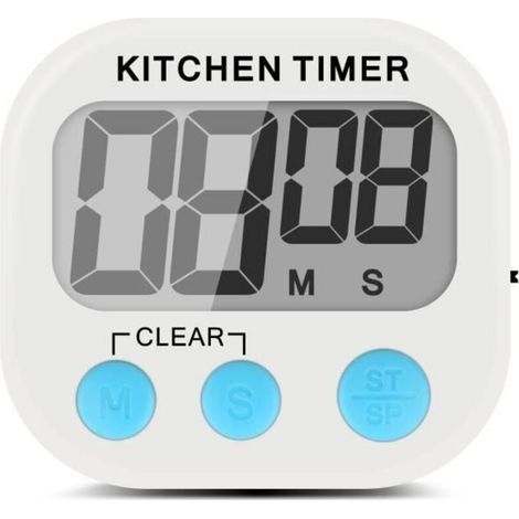 Eccellente timer elettronico globale, timer digitale, timer da cucina, timer con conto alla rovescia e ampio display. (1/2)